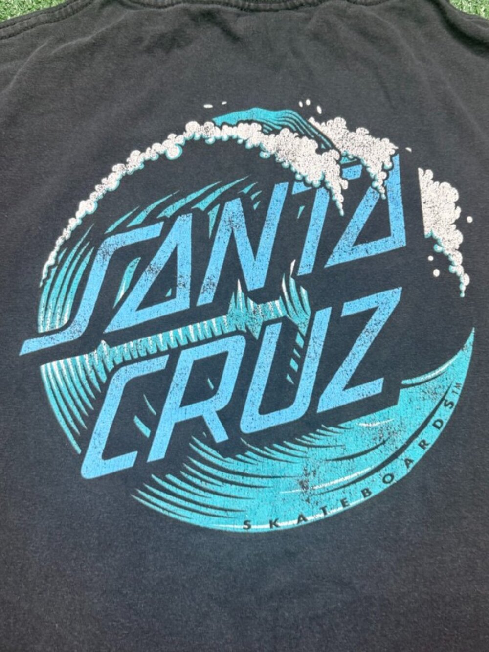 Santa Cruz T Shirt Mens Size S Black Short Sleeve Skateboarding Surfing